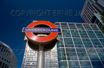 Canary Wharfe Underground East London UK (EAJ009780)