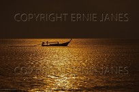 Long tailed boat Andaman sea Thailand (EAJ009156)