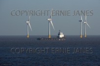 Offshore Wind Turbines on Scoby sands from Caister (EAJ010737)
